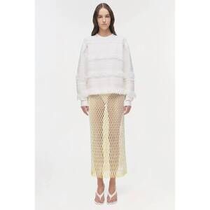NEW SIMKHAI carrick crewneck sweater in ivory stripe